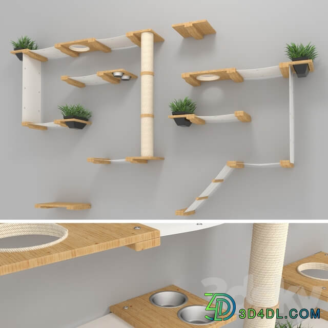 Miscellaneous Cat furniture game complex CatastrophiCreations set 1