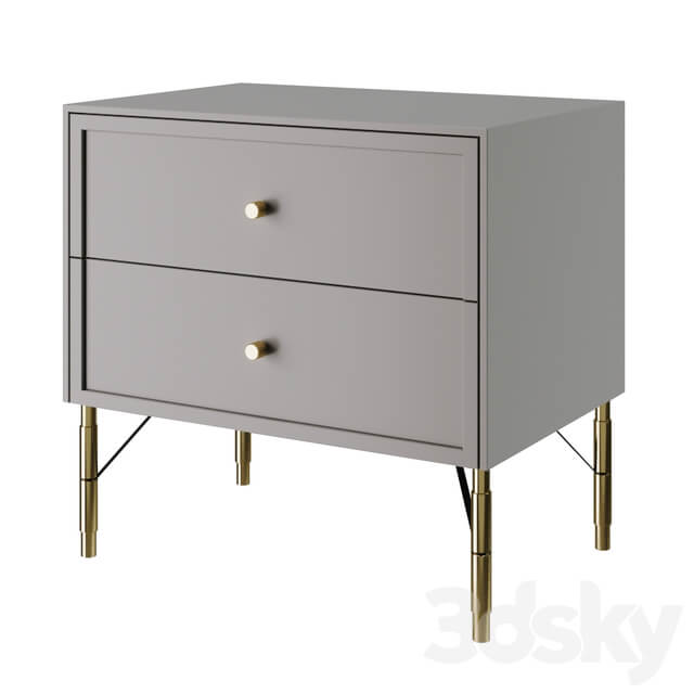 Nightstand moon Bragin Design Sideboard Chest of drawer 3D Models
