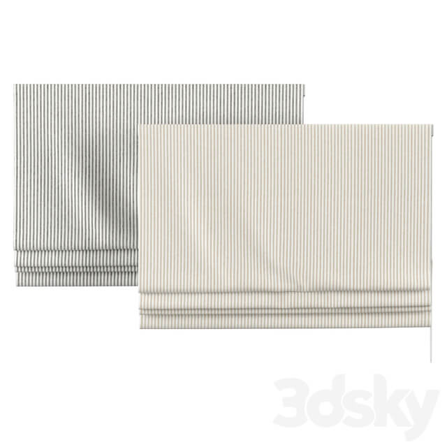 Roman Curtains 20 Pottery Barn Wheaton Stripe Shade