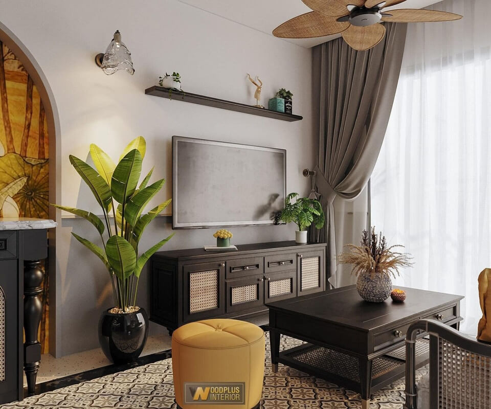  3D Indochine Apartment Interior By Nguyen Thi Hong Nhung