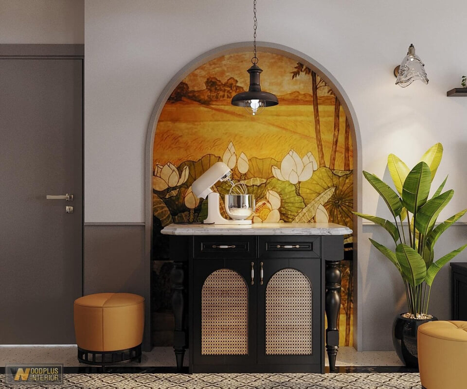  3D Indochine Apartment Interior By Nguyen Thi Hong Nhung