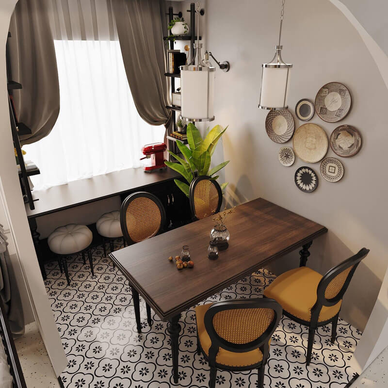  3D Indochine Apartment Interior By Nguyen Thi Hong Nhung