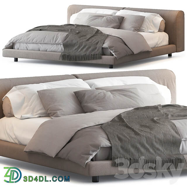 Bed SOFTWALL BED BY LIVING DIVANI