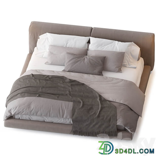 Bed SOFTWALL BED BY LIVING DIVANI