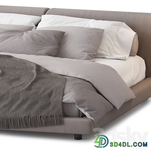 Bed SOFTWALL BED BY LIVING DIVANI