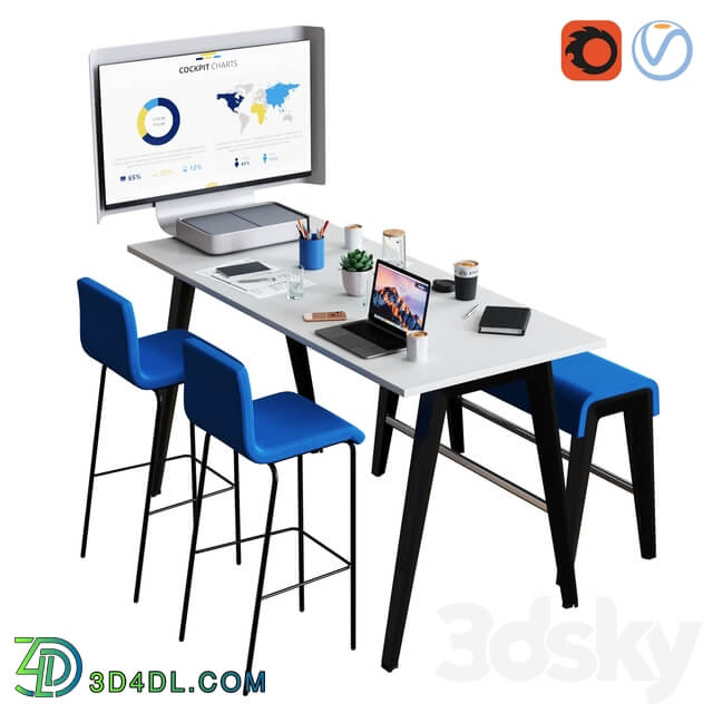 Steelcase B Free Conference Set