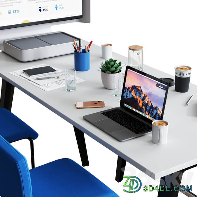 Steelcase B Free Conference Set