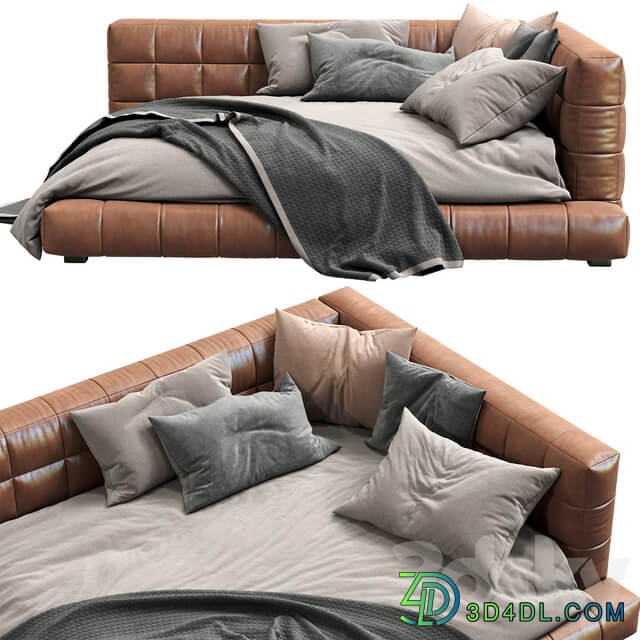 Bed Baldwin Lounge Corner Upholstered Bed