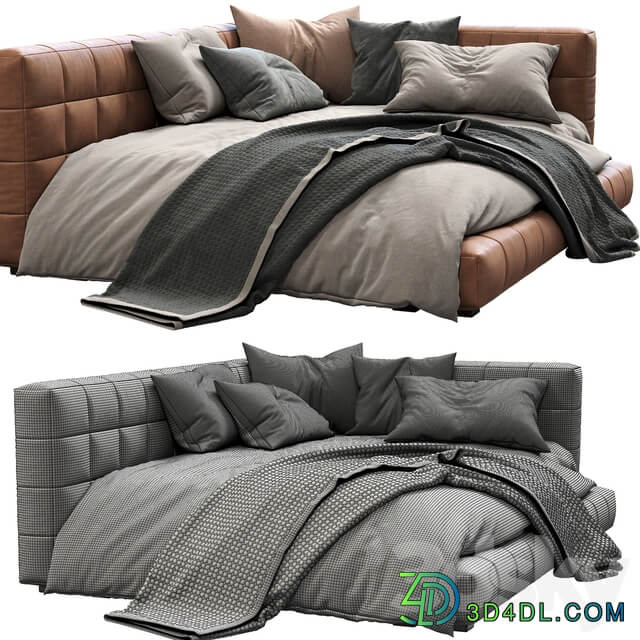Bed Baldwin Lounge Corner Upholstered Bed