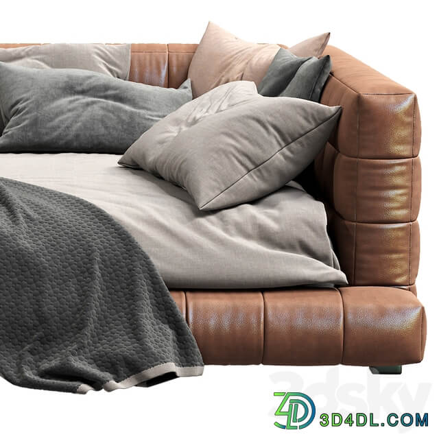 Bed Baldwin Lounge Corner Upholstered Bed