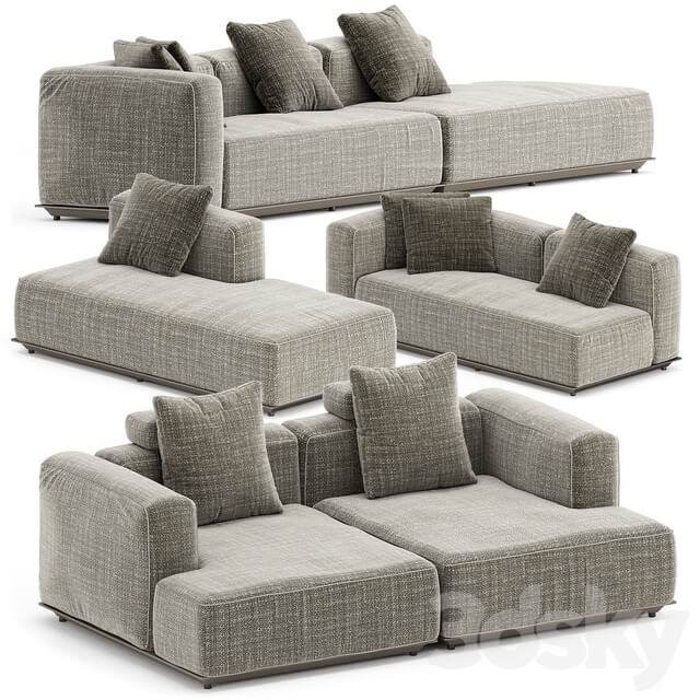 HYBRID OUTDOOR SOFA SET3 by B B ITALIA