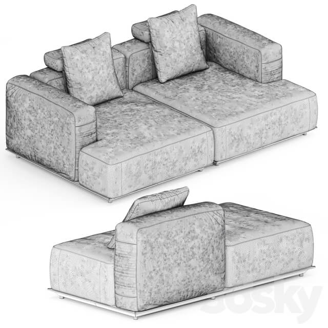 HYBRID OUTDOOR SOFA SET3 by B B ITALIA