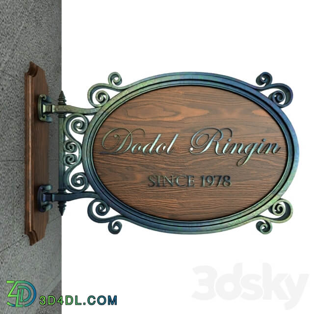 007 Vintage signage 3D Models