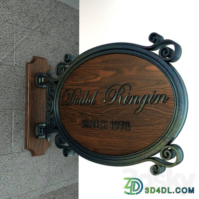 007 Vintage signage 3D Models