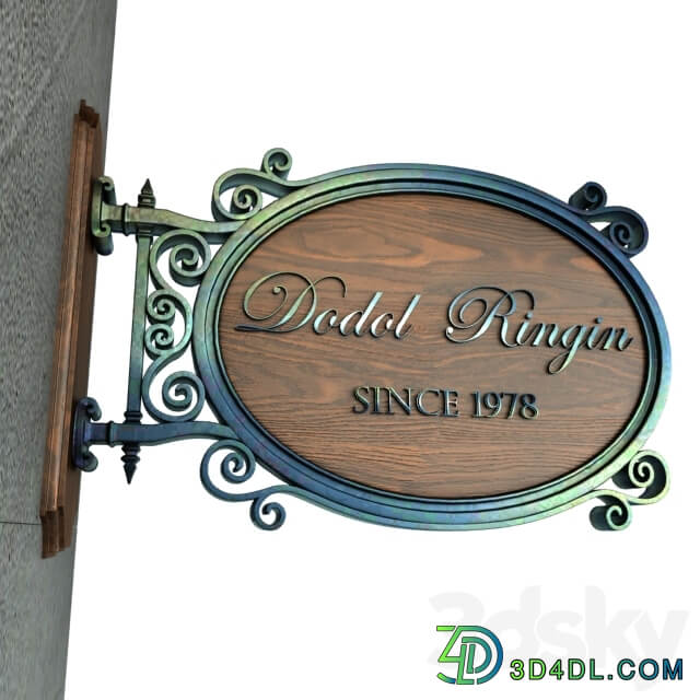 007 Vintage signage 3D Models