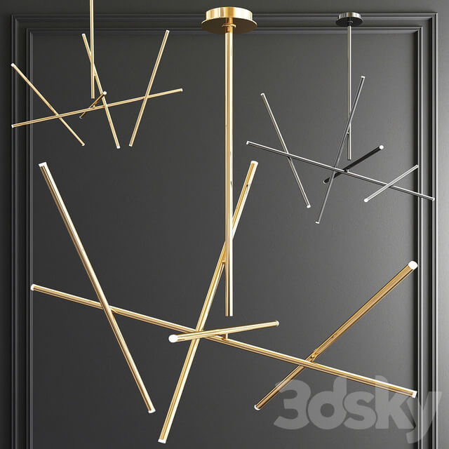 Four Exclusive Chandelier Collection 68 Pendant light 3D Models