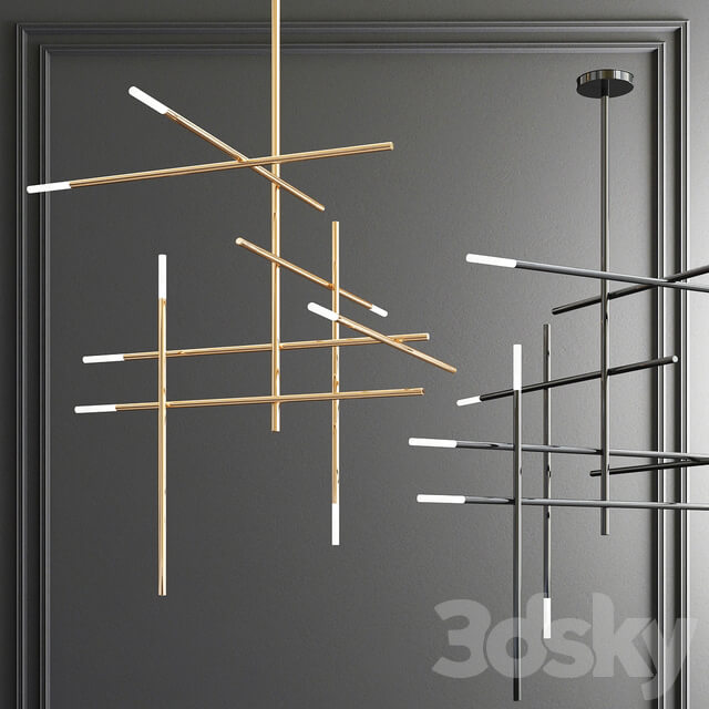 Four Exclusive Chandelier Collection 68 Pendant light 3D Models