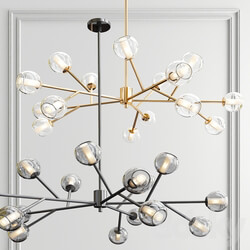 Dainolite horizontal chandelier Pendant light 3D Models 
