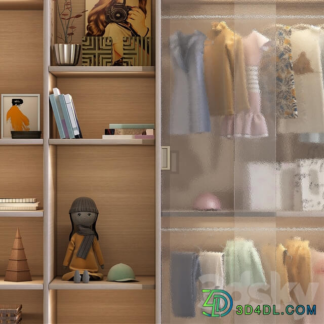 Wardrobe with decor 1