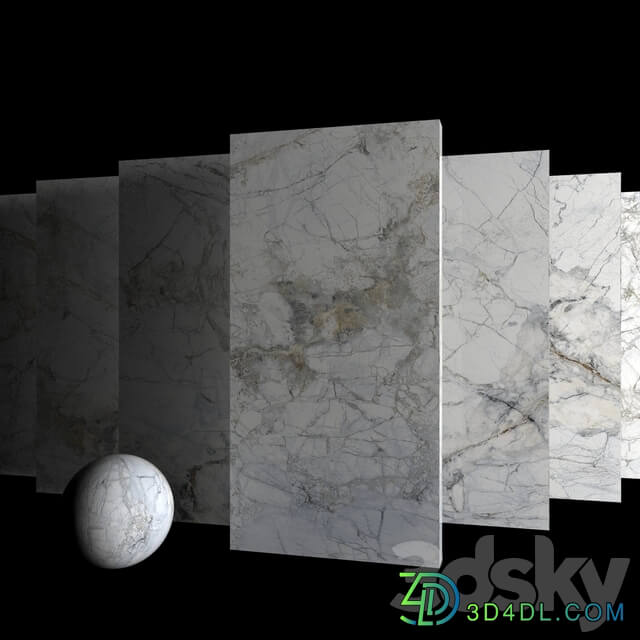 Tile Marble Set Museum Supreme White Set 1