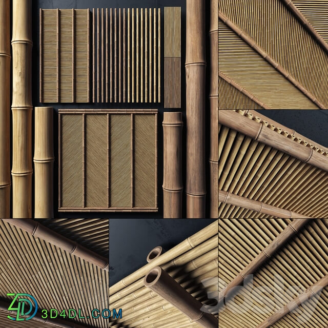 Ceiling bamboo angle n1 Corner bamboo ceiling