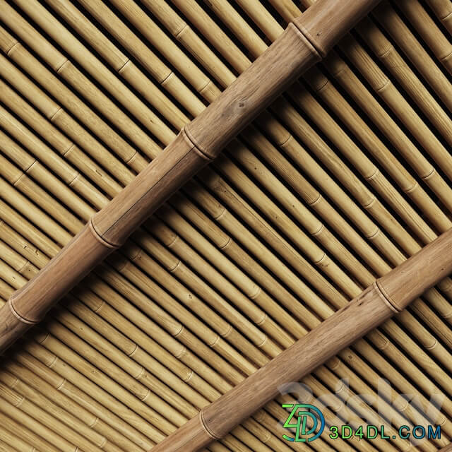 Ceiling bamboo angle n1 Corner bamboo ceiling