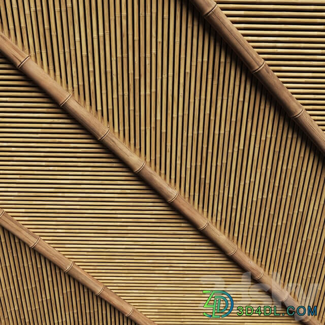 Ceiling bamboo angle n1 Corner bamboo ceiling