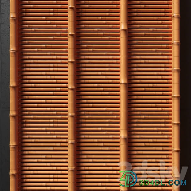 Ceiling bamboo angle n1 Corner bamboo ceiling