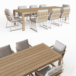 Table Chair AEGEAN TEAK RECTANGULAR DINING TABLE 