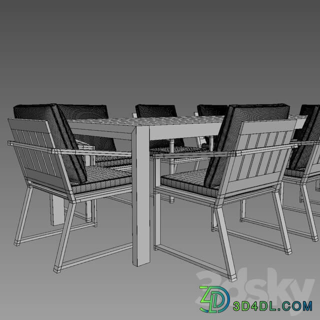 Table Chair AEGEAN TEAK RECTANGULAR DINING TABLE