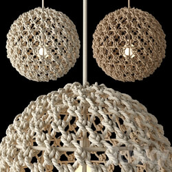 RH Small Rope Pendant Pendant light 3D Models 
