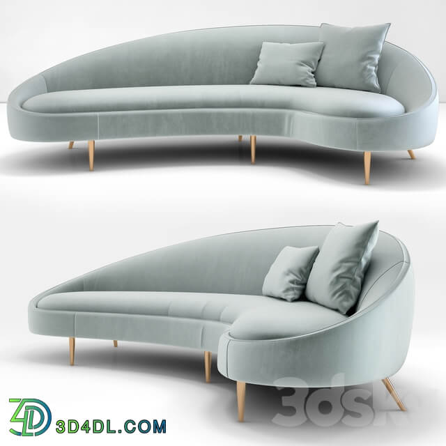 Jonathan Adler Ether Curved Sofa
