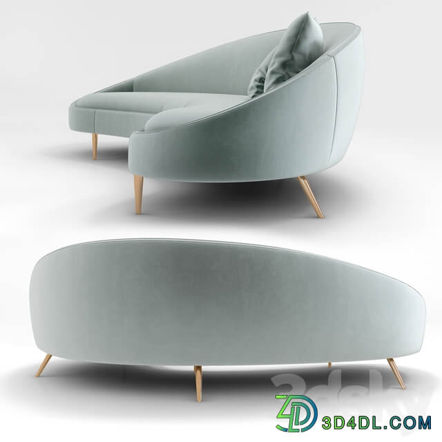 Jonathan Adler Ether Curved Sofa