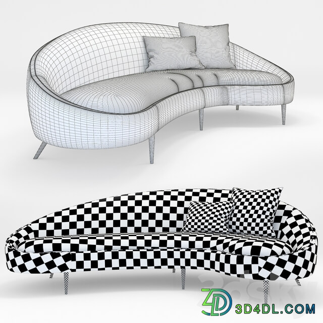 Jonathan Adler Ether Curved Sofa
