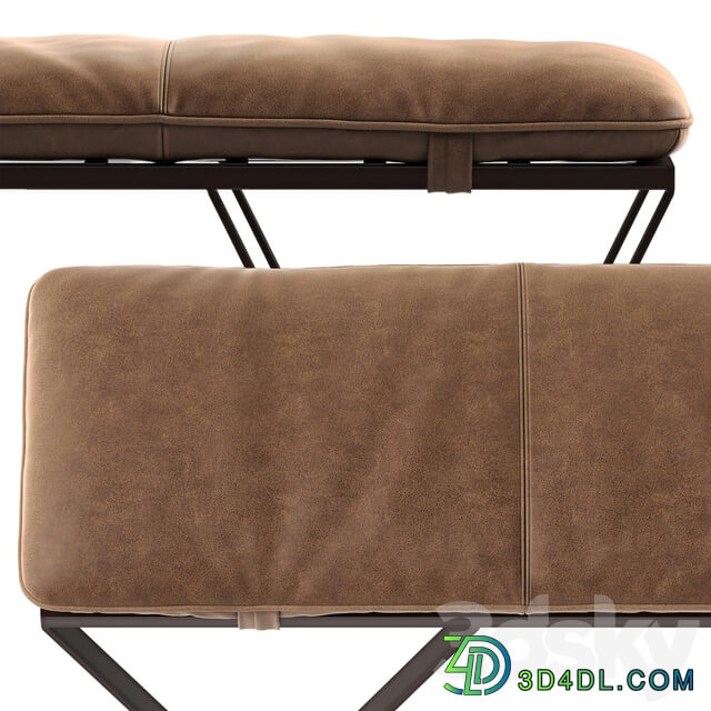 Nik Leather Bench