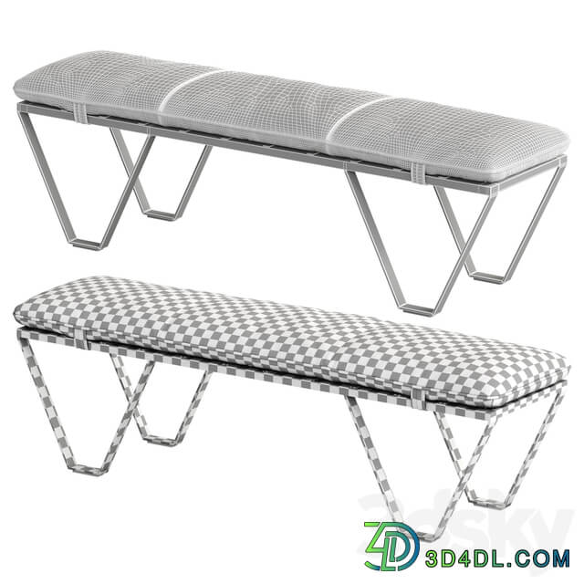 Nik Leather Bench