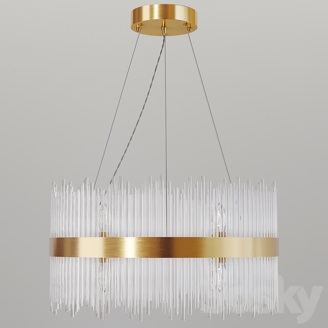 Garda Decor. Glass chandelier 62GDW 901 600 Pendant light 3D Models