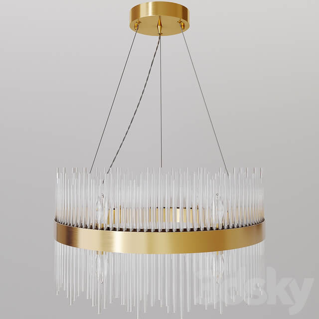 Garda Decor. Glass chandelier 62GDW 901 600 Pendant light 3D Models