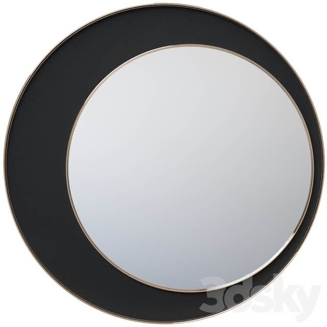 Round mirror with velor Vigo LaRedoute