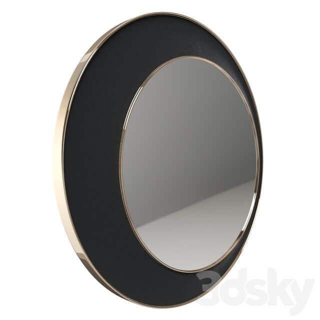 Round mirror with velor Vigo LaRedoute