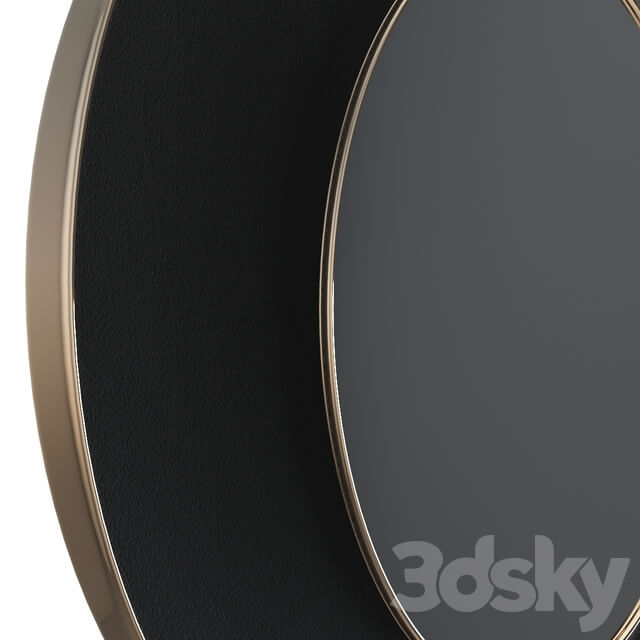 Round mirror with velor Vigo LaRedoute