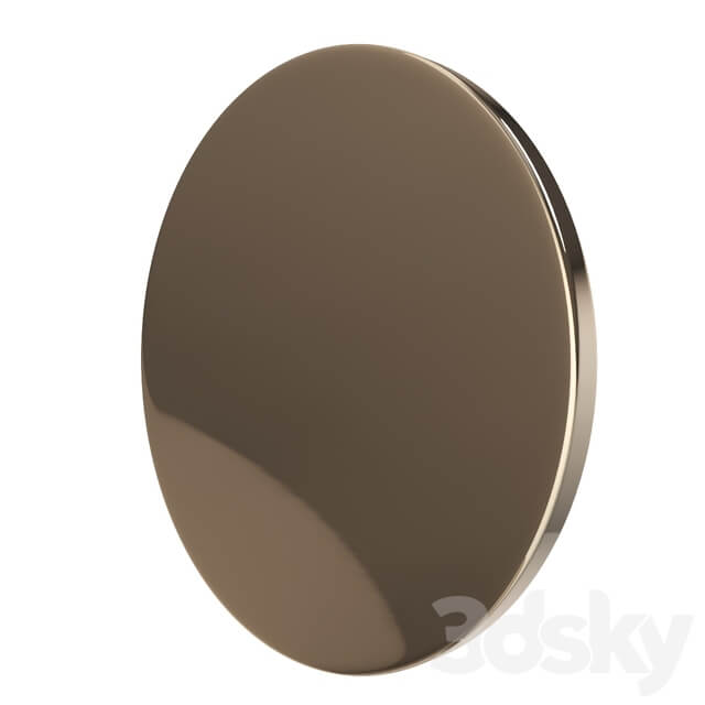 Round mirror with velor Vigo LaRedoute