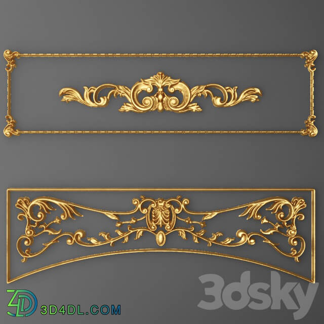 Stucco Frame. 3D Models