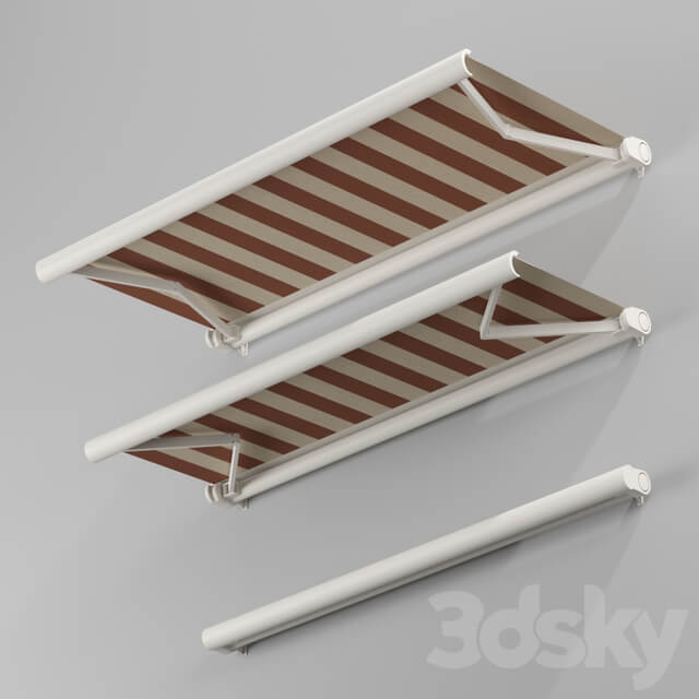Elbow Awning Cassette Awning 01 3D Models