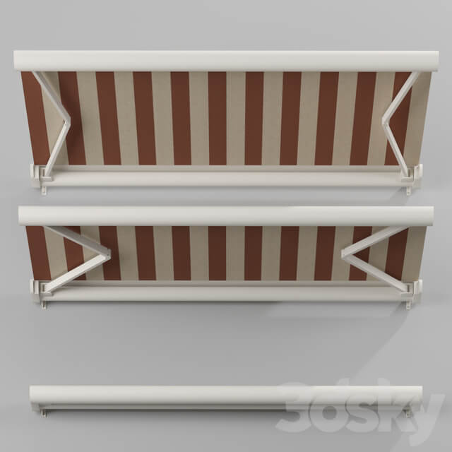 Elbow Awning Cassette Awning 01 3D Models