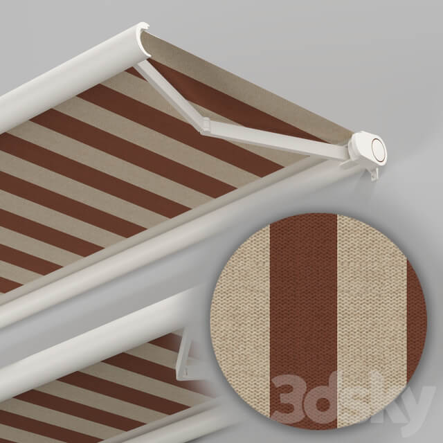 Elbow Awning Cassette Awning 01 3D Models