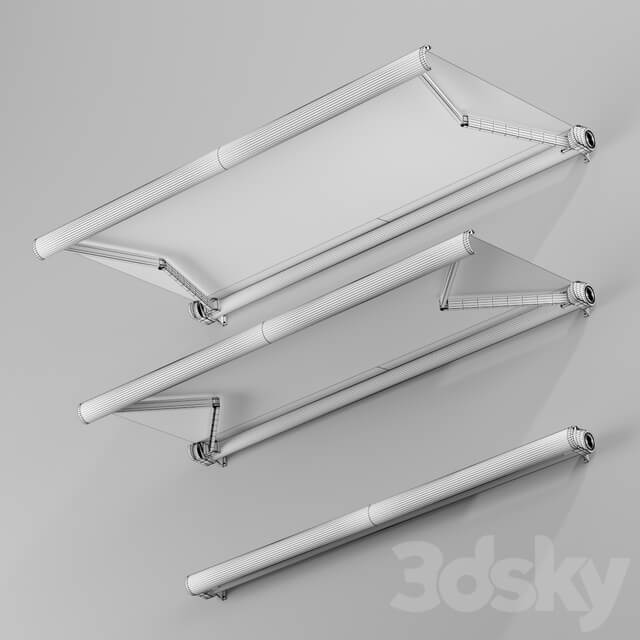 Elbow Awning Cassette Awning 01 3D Models