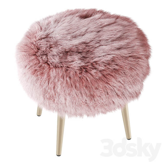 Round chair fur 2
