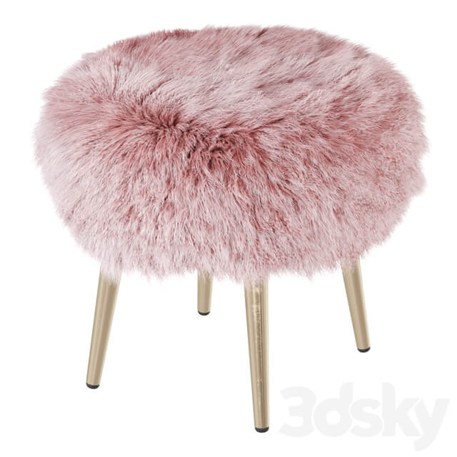 Round chair fur 2