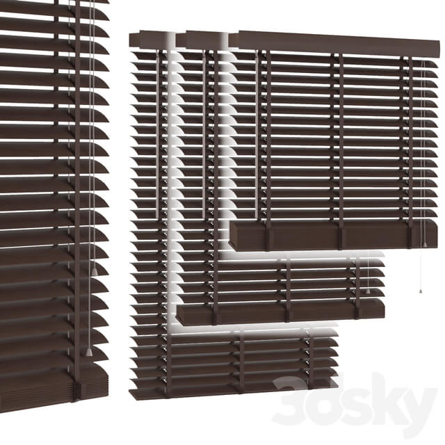 Wood Venetian Blind 01